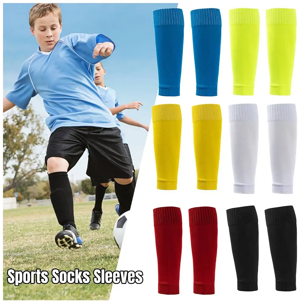 1 Pair Men's Leg Guards Sleeves Basketball Football Shin Guards Calf Socks