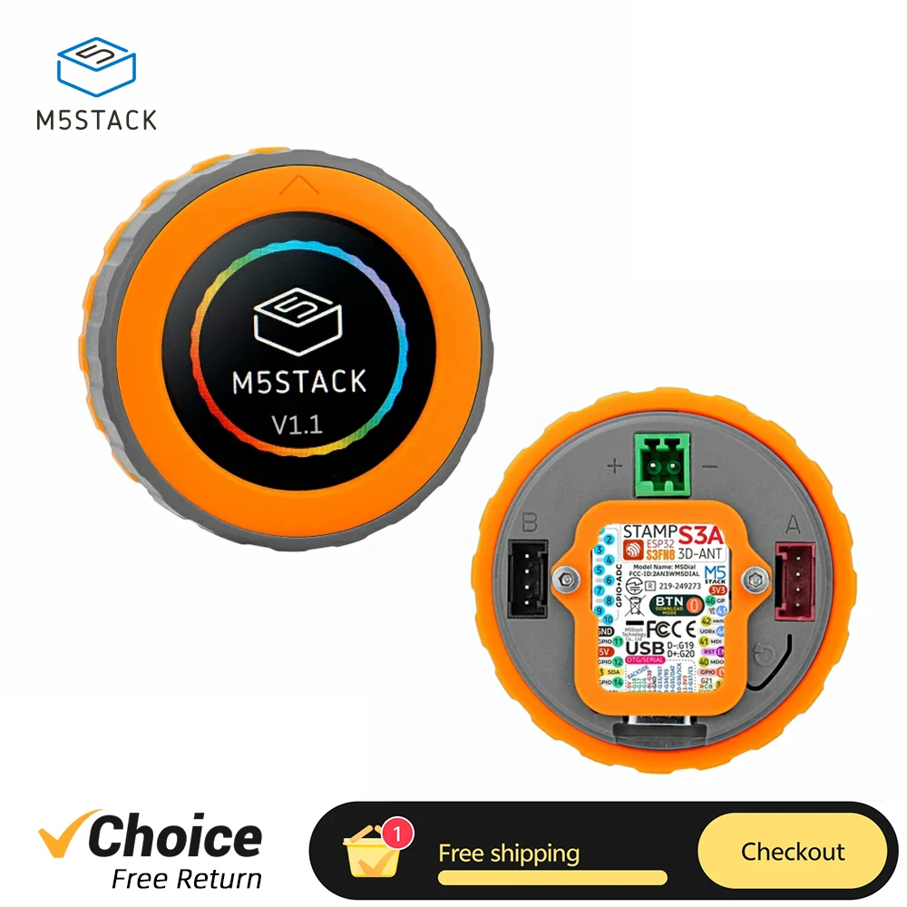 M5stack 8 Encoder M5Stack M5 Dial V1.1 Rotary Encoder M5StampS3A Multifunctional Embedded ...