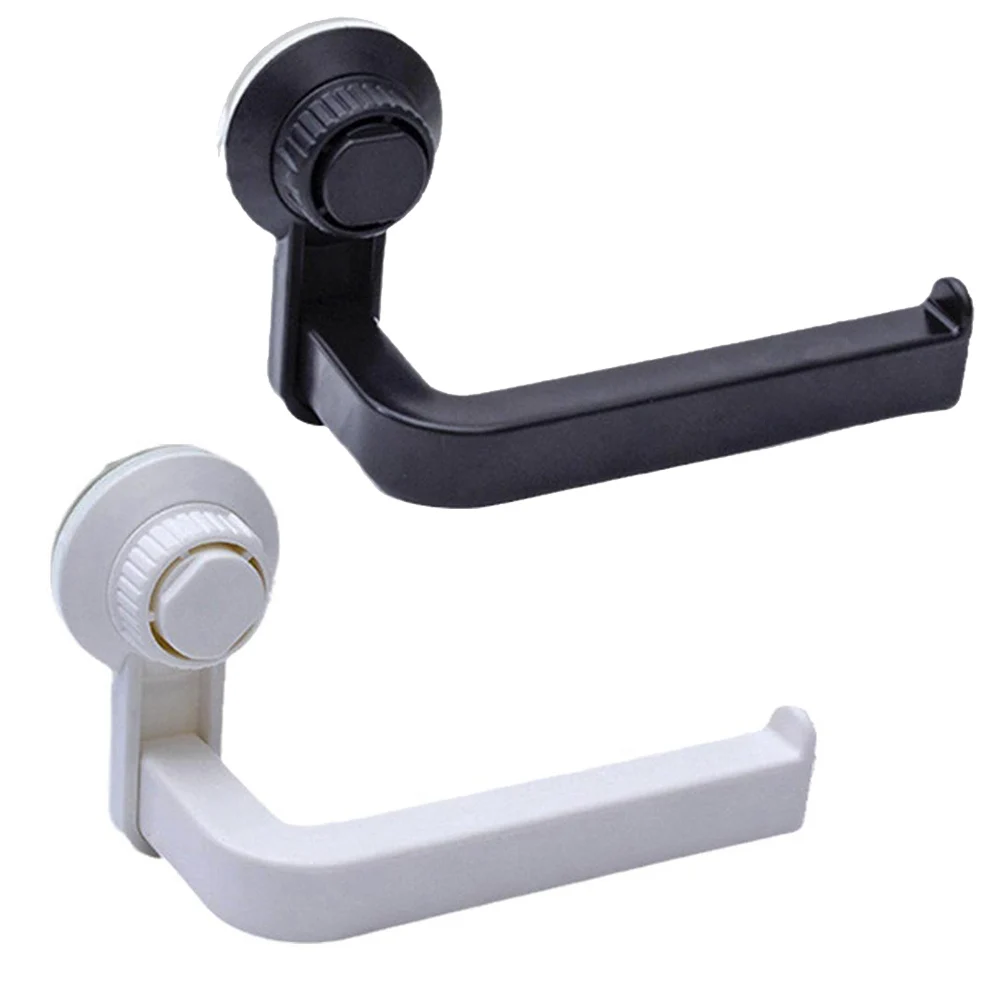 Bathroom Non Perforated Tissue Holder Wall-Mounted Bathroom Toilet Roll Paper Holder Rack Suction Cup Removable