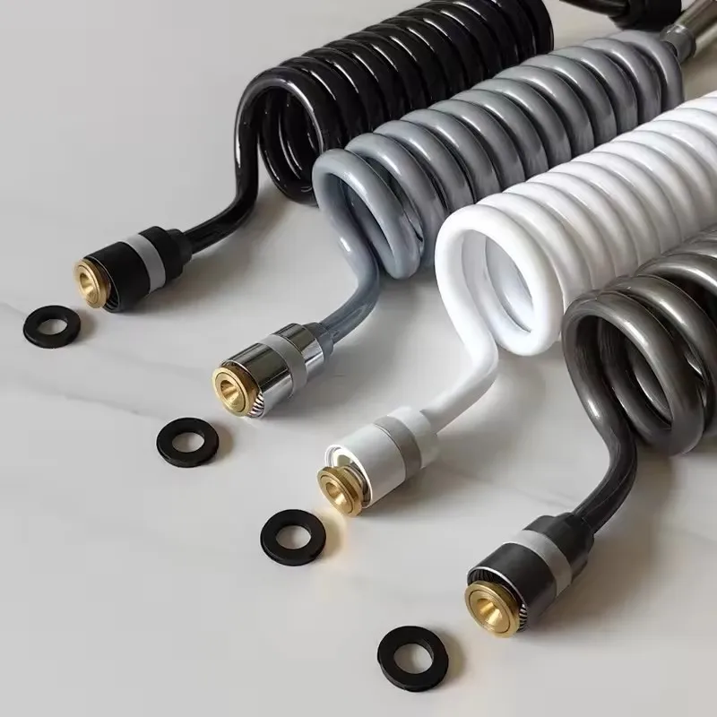 Spring Flexible Retractable Hose 2/3/5M For Showerhead Toilet Bidet Water Pipe Plumbing Bathroom Spiral Flexible Shower Hose Shower Hose Plumbing Hose Water Pipe Plumbing Supply Hose