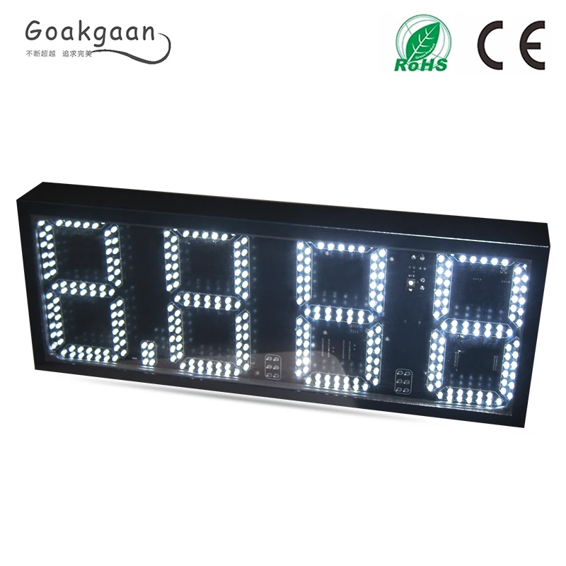 

Outdoor white color 8.889 gas price sign 8inch 4digits white led gas price sign free shipping outdoor usage