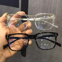 Mode Anti lumière bleue lunettes hommes ordinateur femmes lunettes mode optique plaine cadre lunettes Transparent blocage lunettes 1
