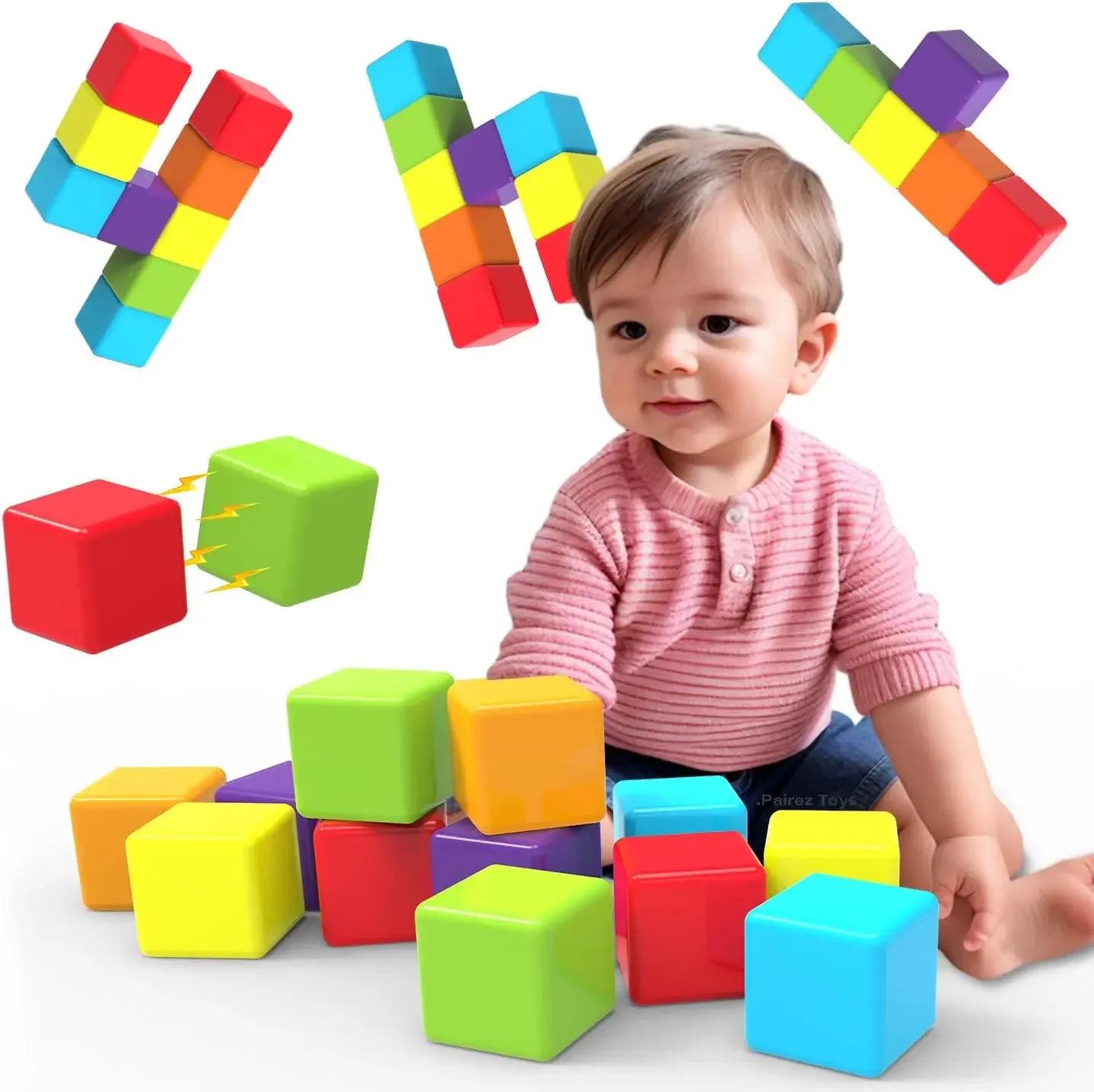Magnetic Building Blocks Large inch Magnetic Stacking Cubes
