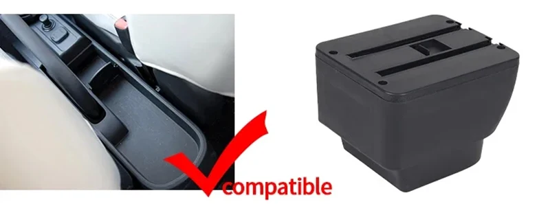 Für MAZDA 2 Armlehne, für MAZDA 2 Demio Auto-Armlehnenbox, Nachrüstteile, Aufbewahrungsbox, Autozubehör, Innenausstattung, Details mit USB – Detail 1