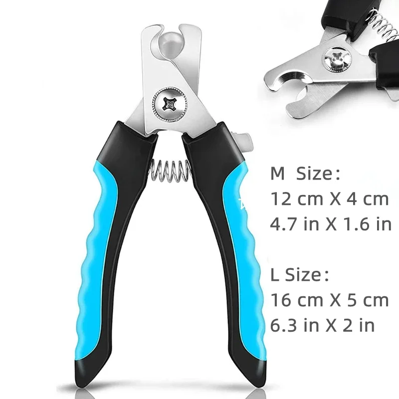 Pro Pet Nail Clipper with Safety Guard - Stainless Steel Grooming Tool