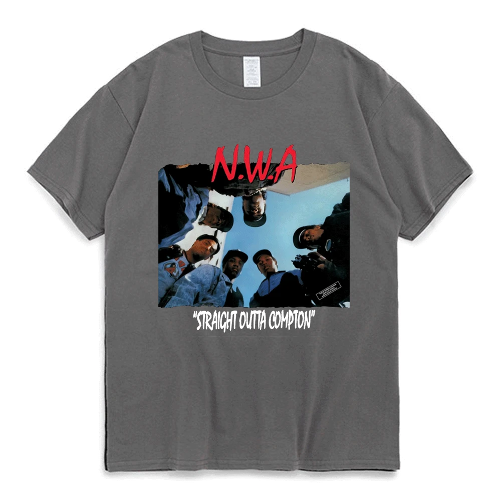 N.w.a nwaヒップホップミュージックグループ男性用Tシャツアイス 