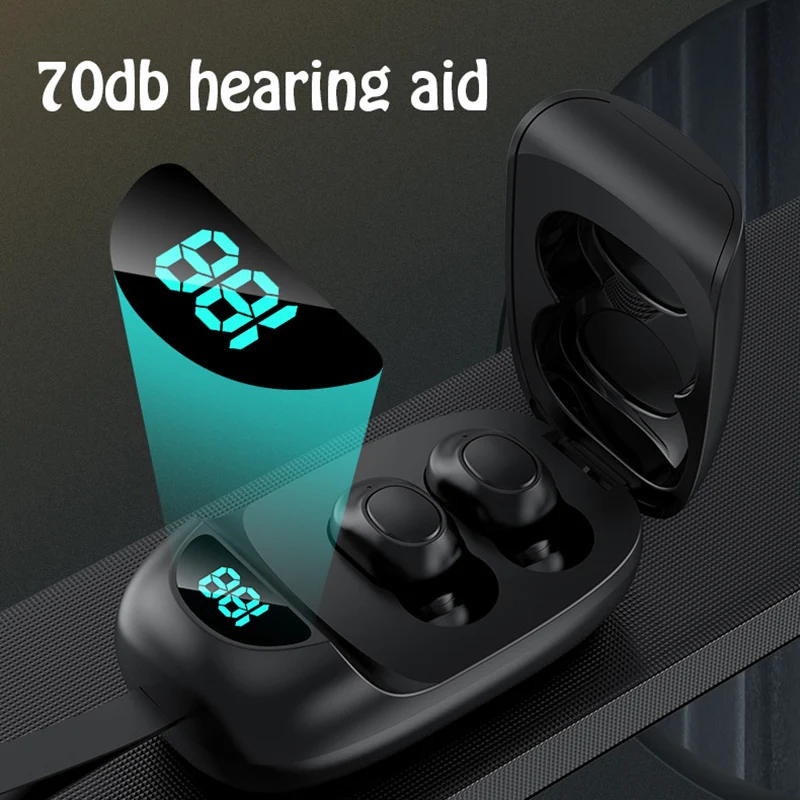 Rechargeable Hearing Aid Digital Hearing Aids for The Elderly Hearing Amplifier Adjustable Hearing Device With Lanyard 3