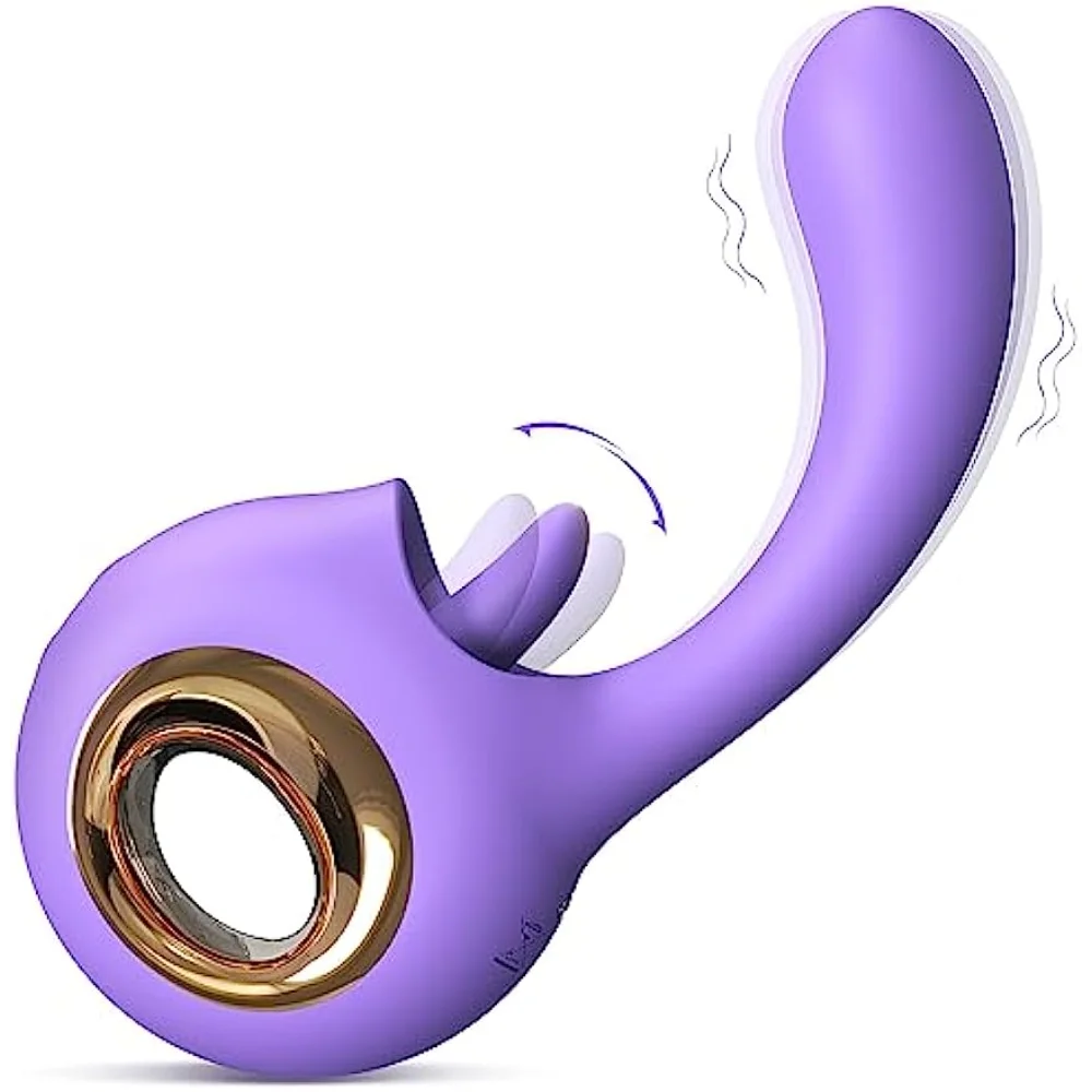 Vibratore a lingua per clitoride 2-in-1 giocattolo sessuale_voghion.com