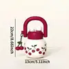800ML Cute Water Bottle with Decoration, Dual Straws Design, Anti-Lipstick Stain, Detachable Travel Strap, Suitable for Girls 6