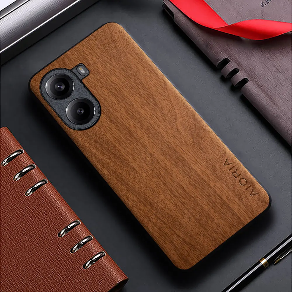Bamboo Wood Pattern Leather Phone Case
