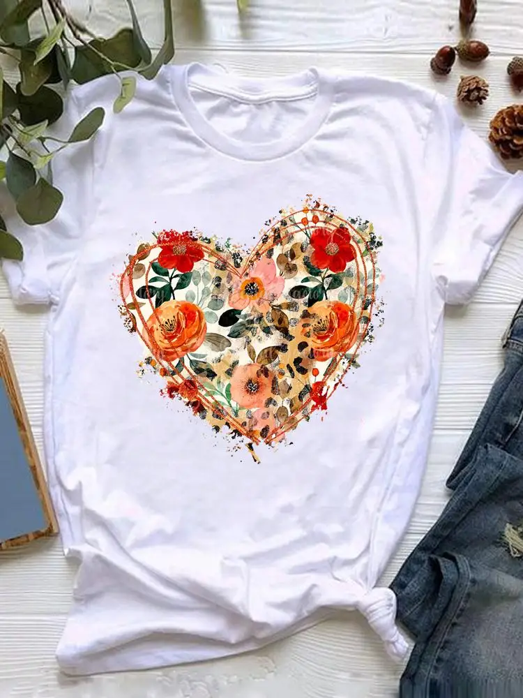 

Short Sleeve Tee Flamingo Beach 90s Holiday Women Fashion Graphic T Shirt Clothing T-shirt Print Clothes Summer Female Top