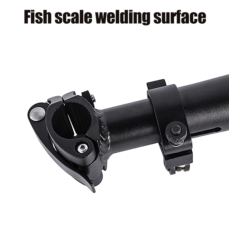 Bike Handlebar Stem Aluminum Alloy Quick-Release Adjustable 25.4 Bicycle Handlebar Stem Riser for Folding Bike