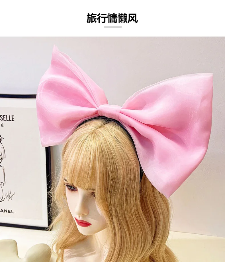 Oversized Super Giant Big Bow Bowknot Hair Headband Hairpin For Women Girls Hair Accessories Party Photo Props