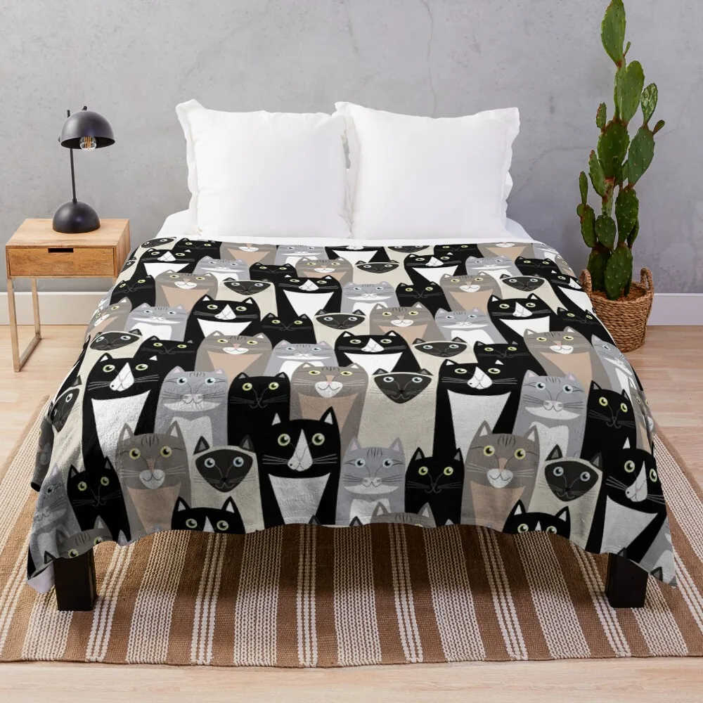 

Cats #1 Throw Blanket Soft anime Blankets