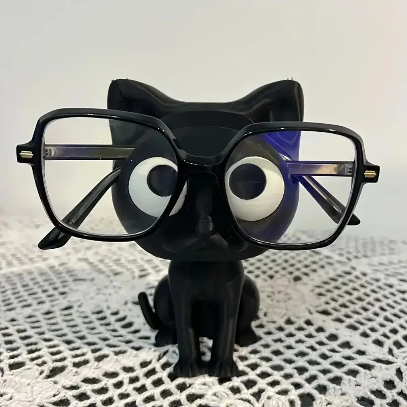 안경테 고양이 모양 선글라스 디스플레이 스탠드, 데스크탑 수납 랙 사무실 및 가정용 스타일리시하고 기능적인 액세서리
