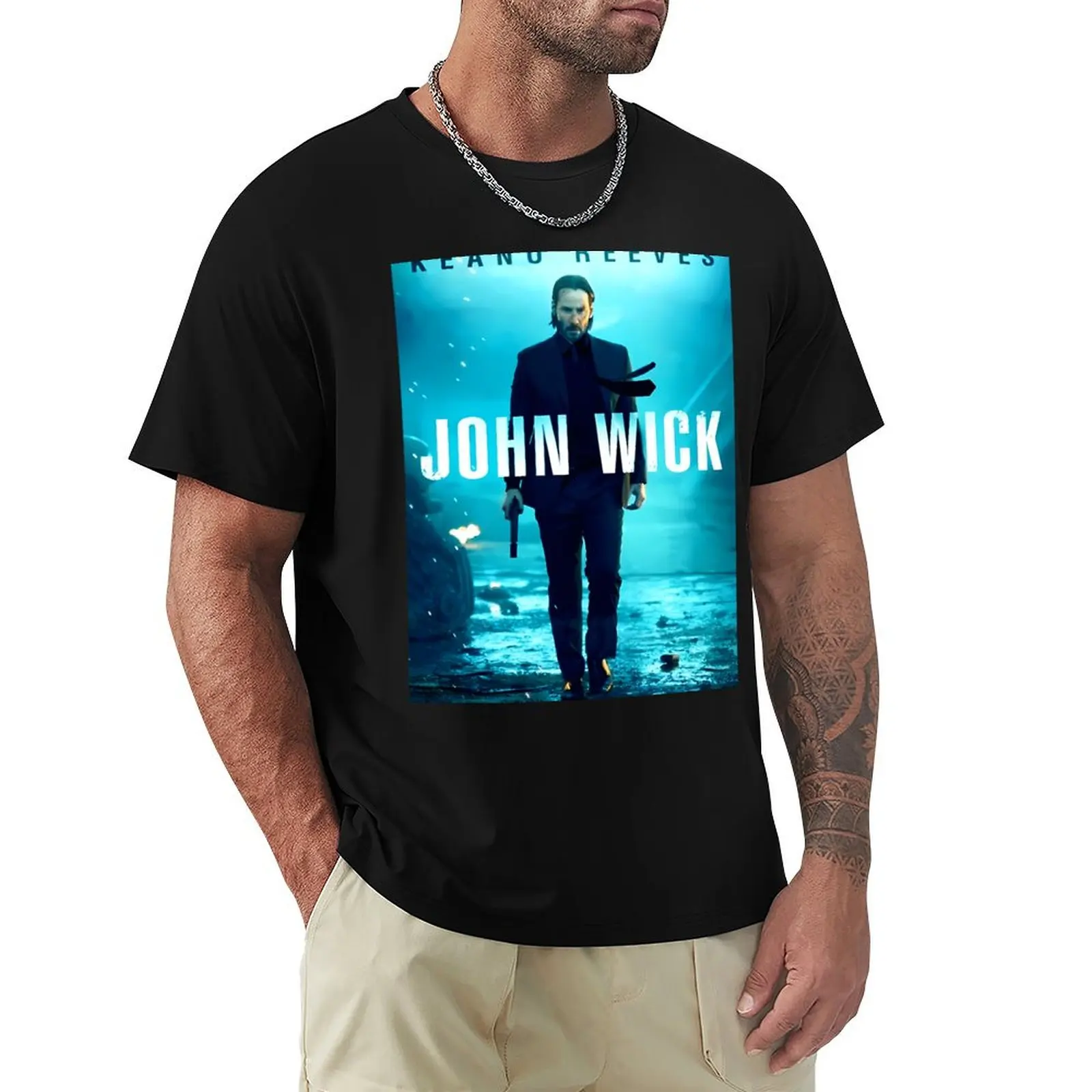 

John Wick Art T-shirt tees tops customizeds t shirt men