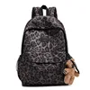 2025 New Fashion Leopard Print Backpack Women's Fashion Leisure Travel Backpack Spice Girl Style School Bag Ins Niche 5