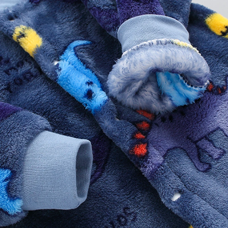 Spring Newborn Baby Clothes Cute Infant Jacket for Baby Jumpsuit for Boys Soft Flannel Bebe Romper Clothes 0-9 Months
