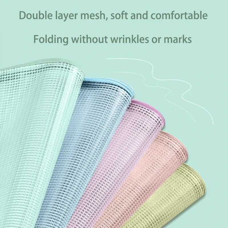 File folder File storage bag Document organizer 5pcs Mesh Zipper Pouch Document Bag Waterproof Zip File Folders A4 for School Office Supplies