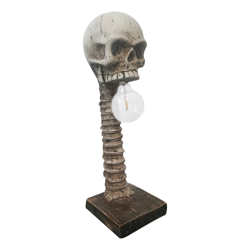 

Halloween Skull Skeleton Horror 3D Statue Table for Creative Party Ornament Prop Scary Prop for Home Bedroom D T5EF