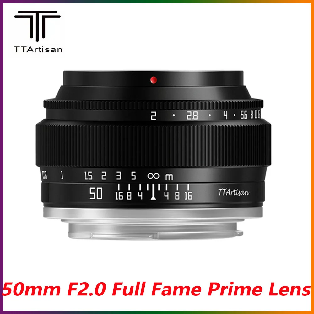 Ttartisan 50Mm F2 Full Fame Prime Lens Per Sony E Mount Fujifilm Xf Canon Efm Eos M Leica L Nikon Z Panasonic Olympus M43 Camera
