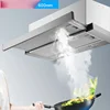 Kitchen Stainless Steel Extractor Hood 60cm Cooker Range Hood Embedded Range Hood Hidden Push-pull Small Apartment 1