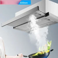 Kitchen Stainless Steel Extractor Hood 60cm Cooker Range Hood Embedded Range Hood Hidden Push-pull Small Apartment 1