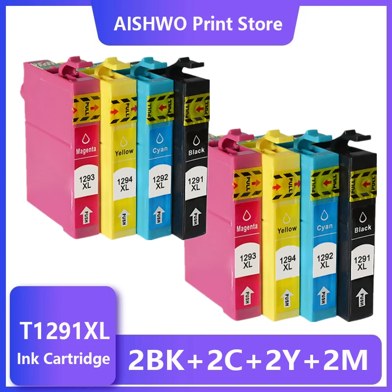 

T1291 T1292 T1293 T1294 Ink cartridge Compatible for stylus SX235W SX425W SX420W SX438W SX525WD SX535WD Printer