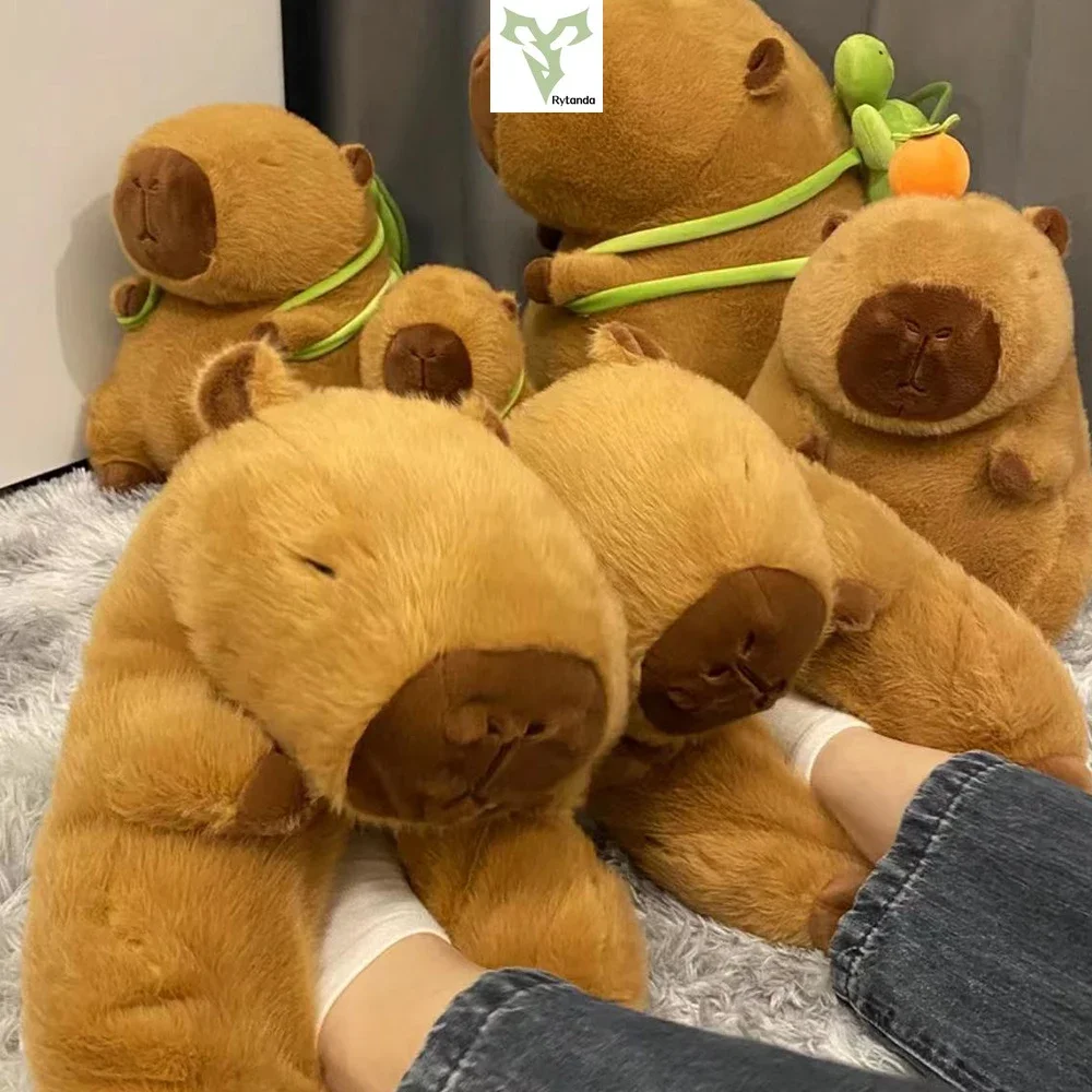 Capybara Plush Slippers Women Cartoon Cute Lovely Soft  Animals Plushy Shoes Cozy Capibara Sandals Winter Indoor Warm Slipper 2