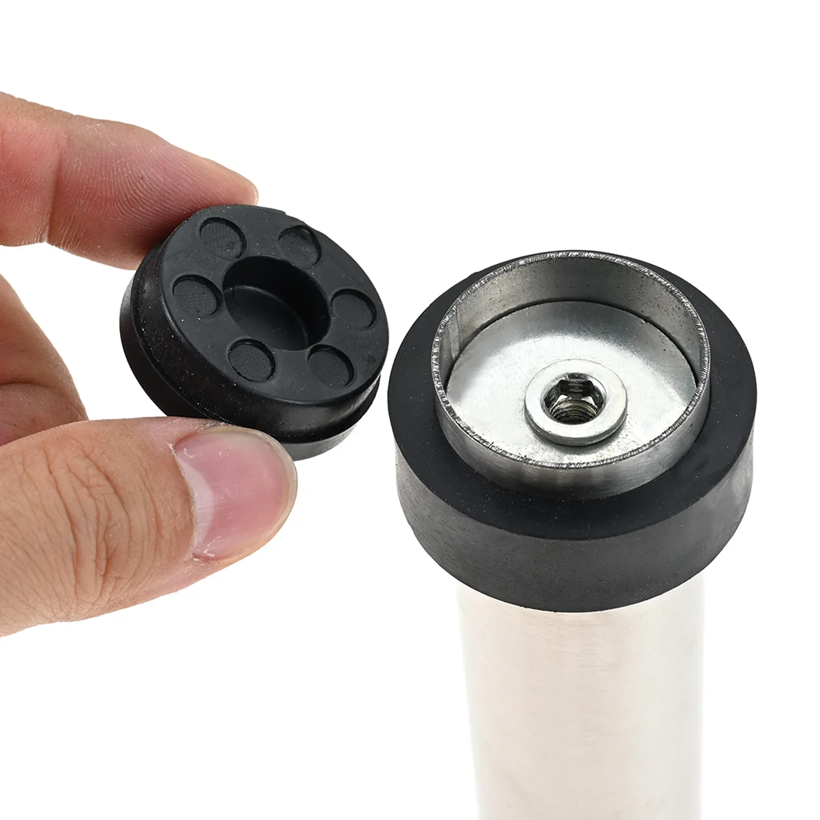 Stainless Steel Mute Door Stopper Floor Wall Mounted Anti-collision Cylindrical For Wood Glass Ceramic Tile Doors 1Pc door stopper