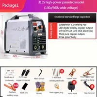 ZX7-315S Portable Electric Welding Machine 220V/380V/3500W Dual Voltage Welding Machine Power Tool 2