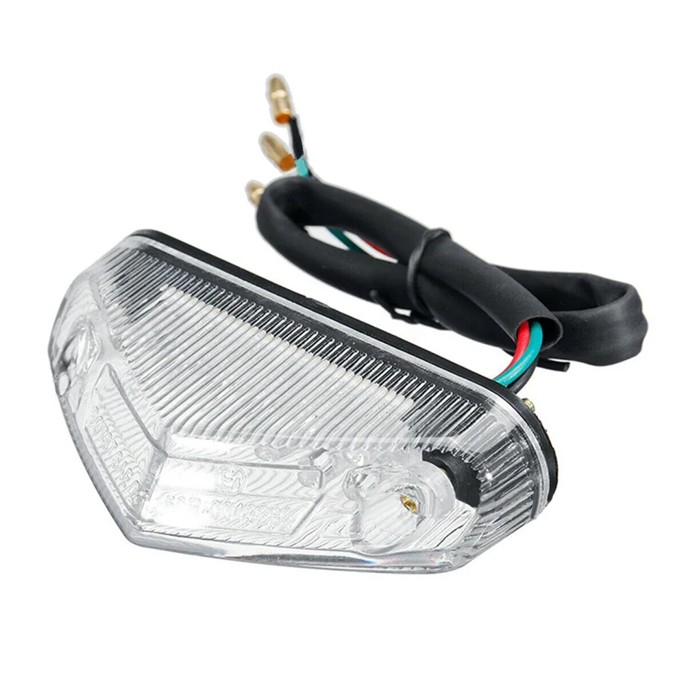

1pc Motorcycle Red 12 LED 26cm Headlight Taillight Rear Stop Light Brake Lights Motorbike Mudguard Brake Stop Lamp