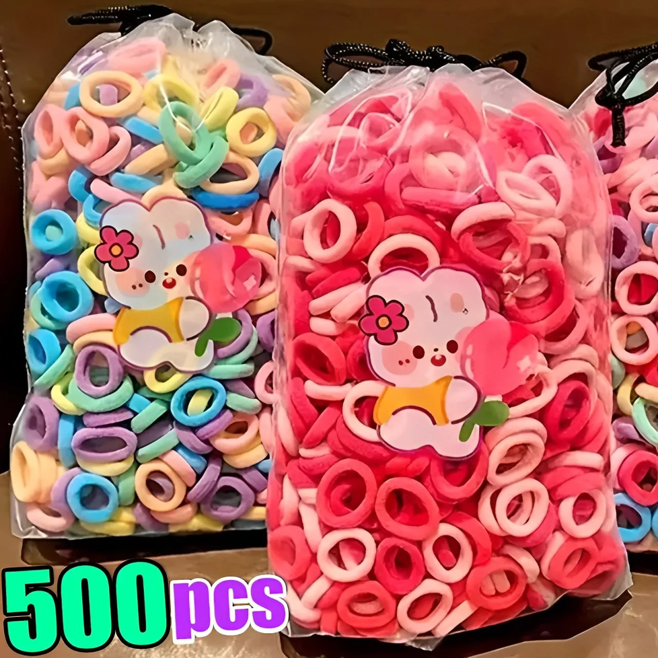 

Резинки для волос Нейлоновые женские, 100/500 шт.