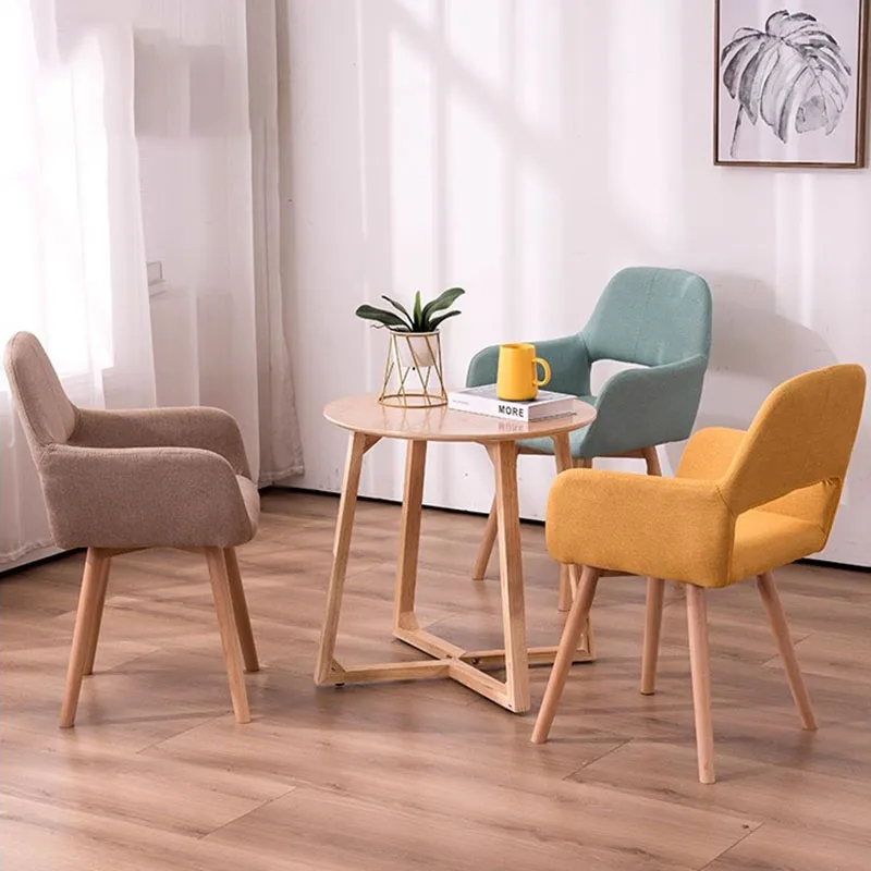 Cream Wind Trendy Dining Chairs Nordic White Comfort Small Apartment Living Room Chairs Simplicity Modern Chaise Home Furniture