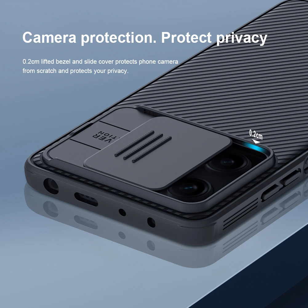 Nillkin Slide Camera Protection Case, Lens Protect, Privacy Cover for Xiaomi  POCO F5, X5, X4 Pro, X3 NFC, F4, GT, M4, M5s, F3