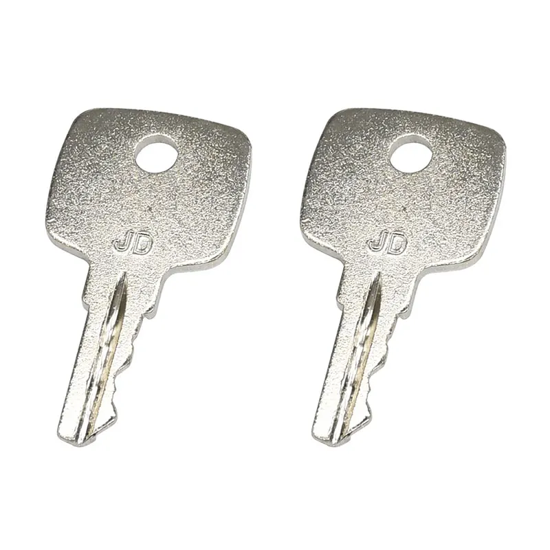 2PCS Ignition Keys AR51481 AT195302 Compatible with John Deere Combine 1165 3300 4400 4420 Tractor 1020 1120 1030 1130 Loader