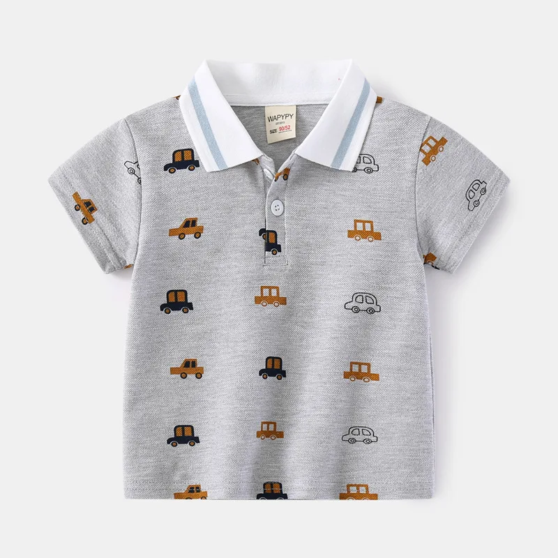 Polo T shirts for Children's Summer Outfit Boys Dinosaur Lion Car Rocket Full Print Short Sleeve Clothes Tops Kids Tees 1 3 5 7Y 13 Polo T shirts for Children's Summer Outfit Boys Dinosaur Lion Car Rocket Full Print Short Sleeve Clothes Tops Kids Tees 1 3 5 7Y