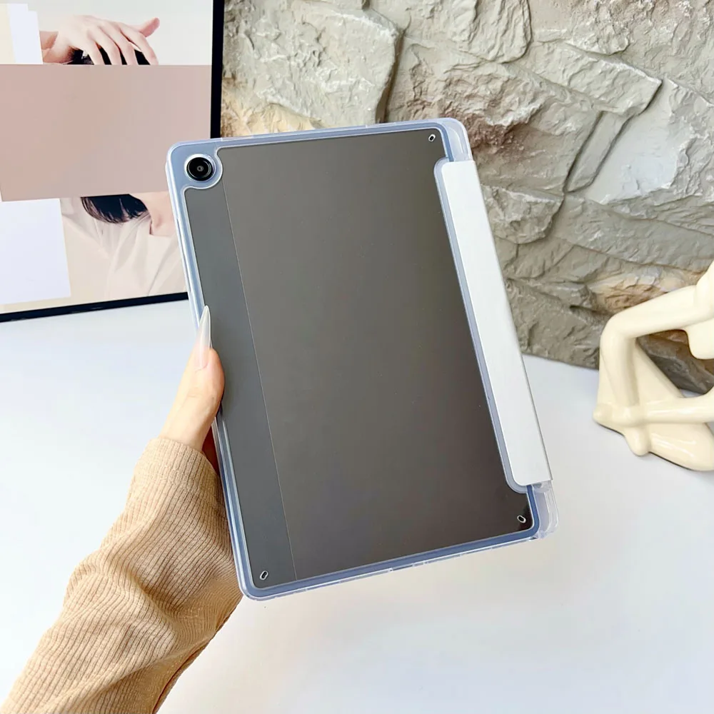 Shockproof Acrylic Protective Case with Y-Fold Back Cover
