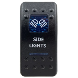 Blue LED Rocker Switch Button - Enhanced Interior Lights & Camper Accessories (Side Lights)