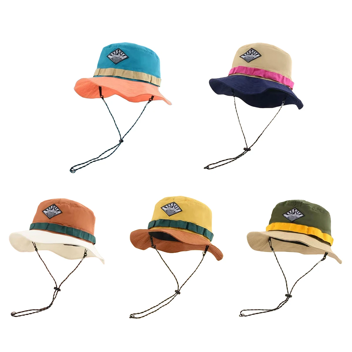 Unisex Luminous Mountain Range Label Bucket Hats Spring Autumn Fishermen Caps Outdoor Casual Sunscreen Hat sun hats,fisherman hat,sunscreen hats,bucket hats,sun hat