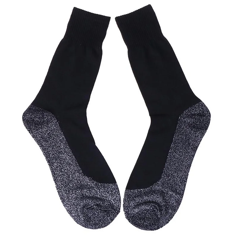 

2pcs Dropshiping Winter 35 Below Aluminized Fibers Socks Keep Feet Warm And Dry Men And Women Aluminum Fiber Sock Gift Christmas