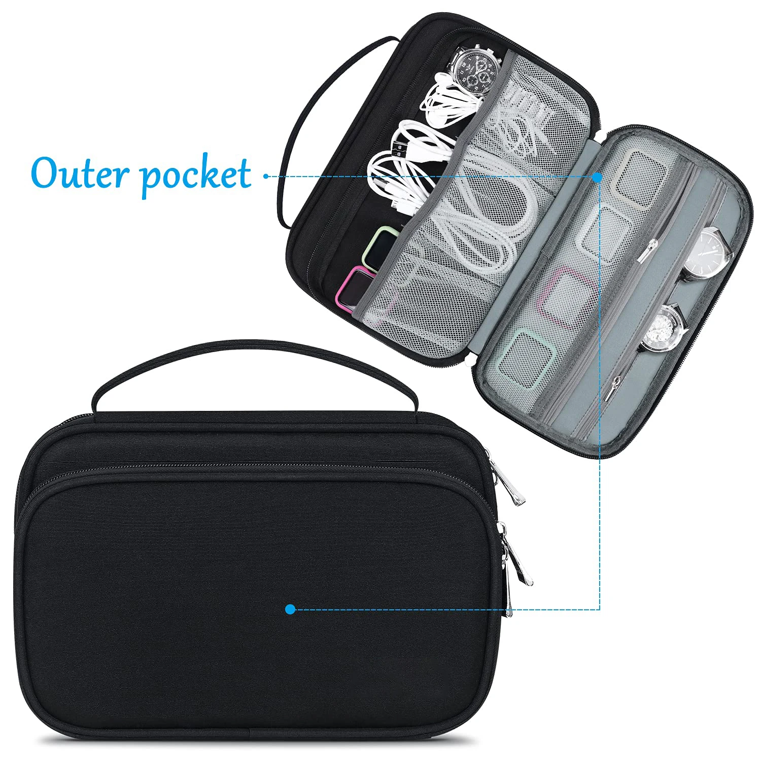 Watch Band Storage Box 36 Watch Band Organizer Compatible with Apple Bands and Other Accessories Durable Straps Case