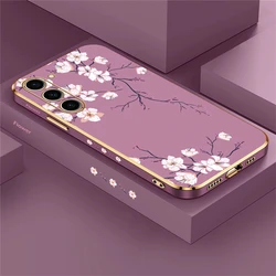 Luxury Plating Silicone Shockproof Phone Case - Soft, Stylish, and Durable Cover - S22 Plus (Purple - 288)
