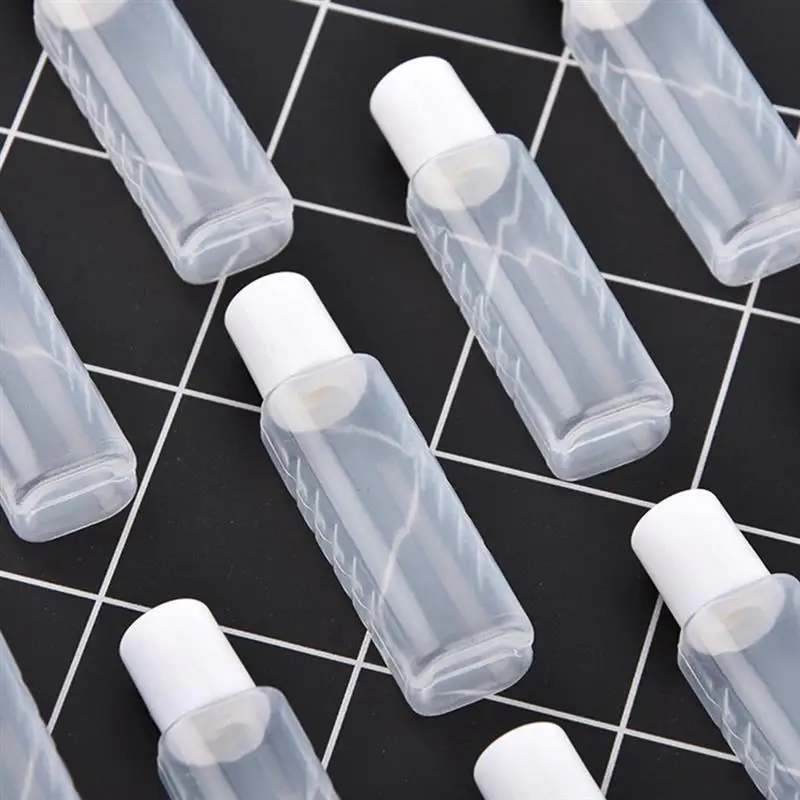 20 Pcs Empty Contact Lens Solution Small Squeeze Solution Container Refillable Bottles Travel Bottle Care Accessories