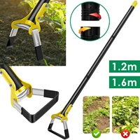 Garden Hoe Tool 1.2/1.6M Steel Sharp Stirrup Loop Hoe Removal Puller Gardening Tools Weeding Artifact Uprooting Weeding Tool 1