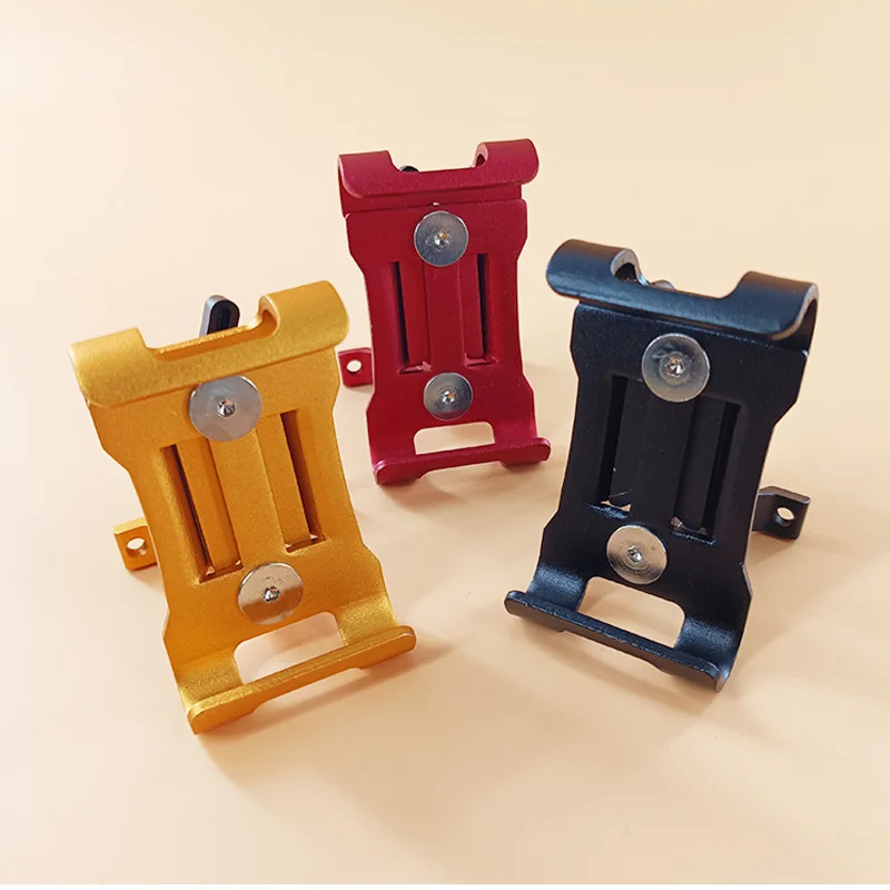 S8fc1b836dd0c4e6d8fd22e3a72c17b812 Metal Motorcycle Bike Phone Holder Aluminum Alloy Anti-slip Bracket GPS Clip Universal Bicycle Phone Stand for all Smartphones Mallzona