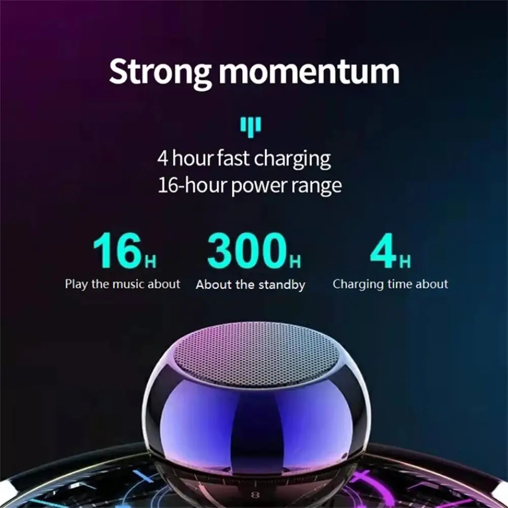 Wireless Bluetooth Speaker mini bluetooth speaker portable speaker bluetooth speaker audio speaker Portable Small Steel Gun Metal Heavy Stereo Surround Subwoofer Outdoor Mini Bluetooth Small Speaker