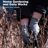JIMIHOME Gardening Gloves Rose Pruning Proof Gloves Breathable Rubber Coated Gloves for Digging Planting Garden Tools 3