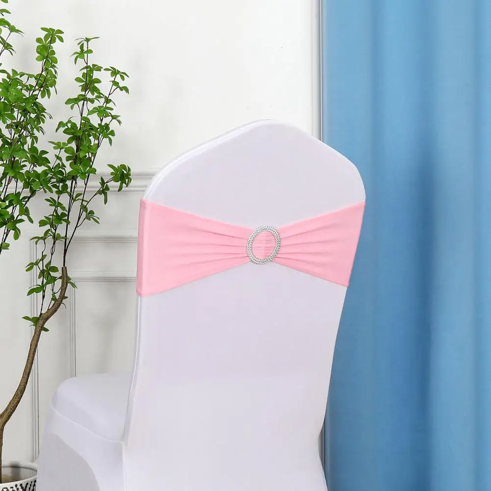 10Pcs 35*14cm Chair Back Flower Elastic Wrinkle-Resistant Chair Cover No-tie Back Sleeve Knot Backrest Hotels Weddings Decor