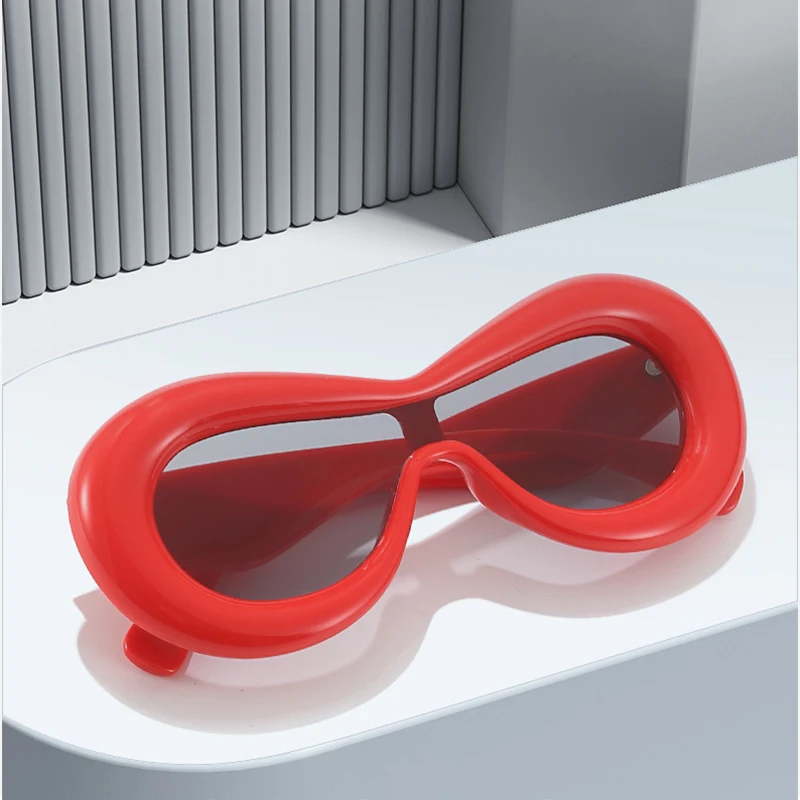 

Cute Cartoon Shape Women's Sunglasses Candy Color Personality Cool Lolita Hottie Round Shading Street Style Trend Accessories